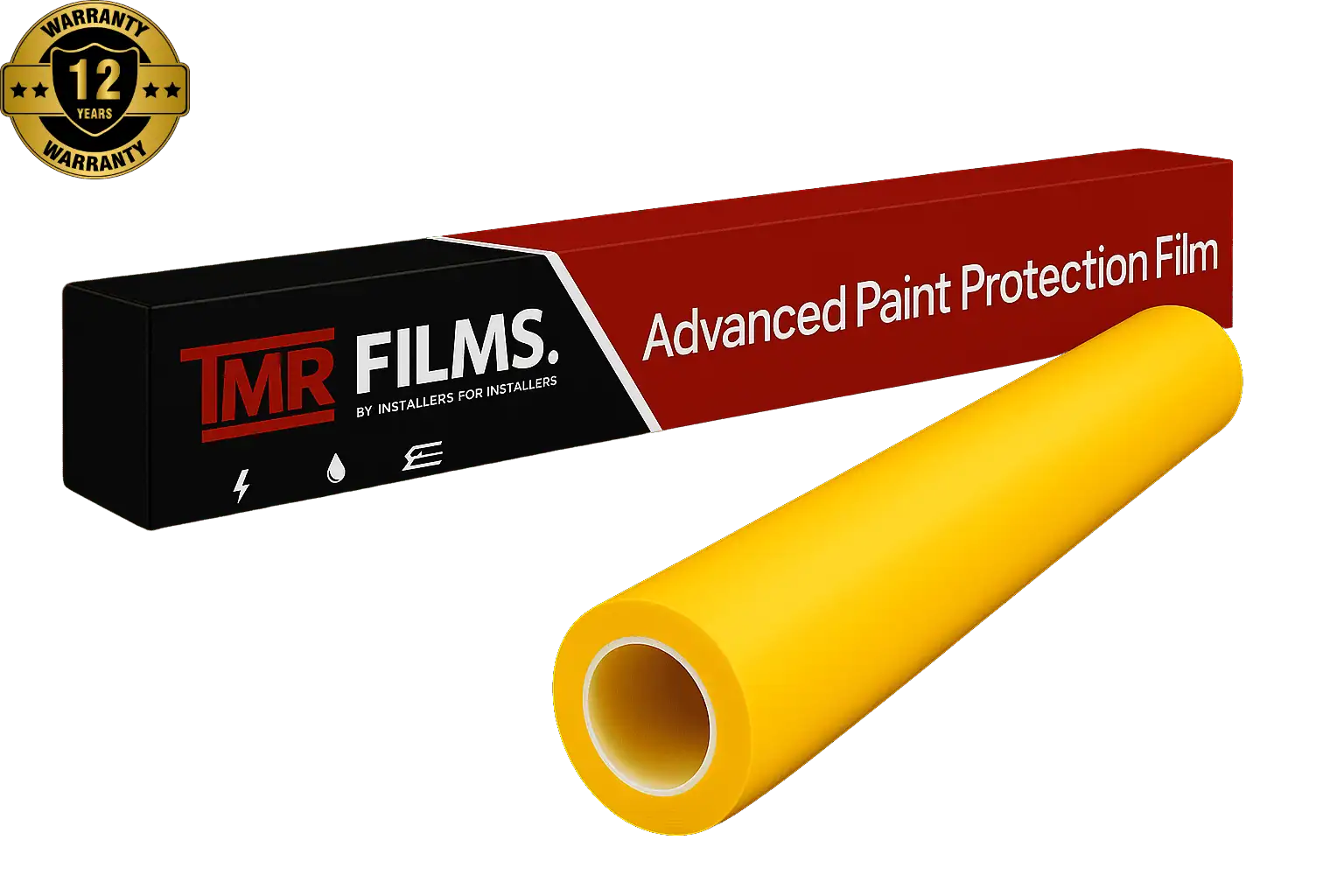 TMR Bright Yellow PPF Roll - Gloss Finish Film