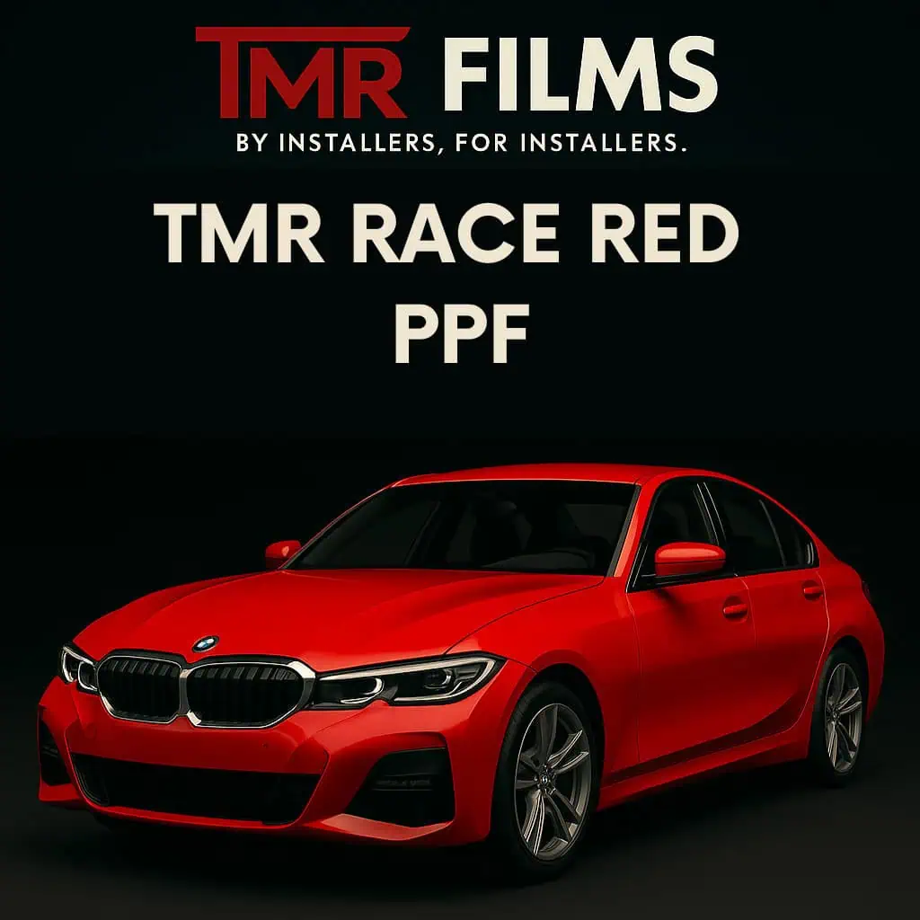 Full Vehicle Wrap with TMR Race Red PPF